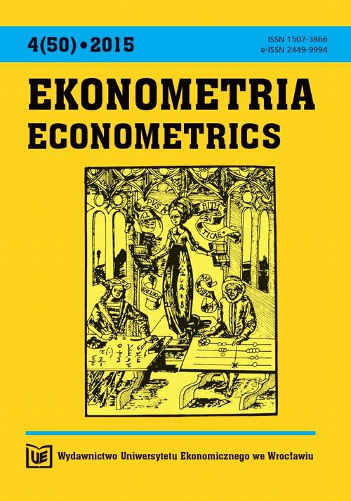 Okładka książki o tytule: Ekonometria 4(50)