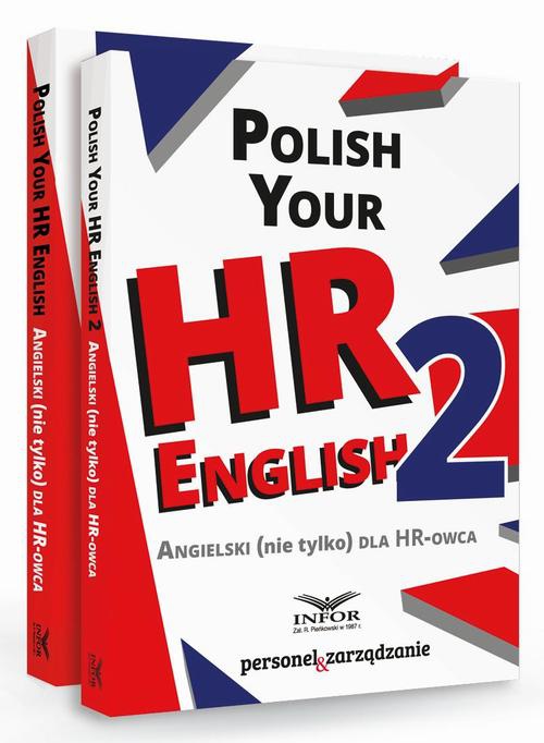 The cover of the book titled: Polish your HR English. Angielski (nie tylko) dla HR-owca-PAKIET częć I i II