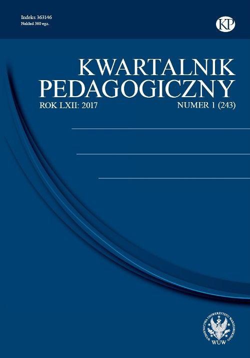Okładka książki o tytule: Kwartalnik Pedagogiczny 2017/1 (243)