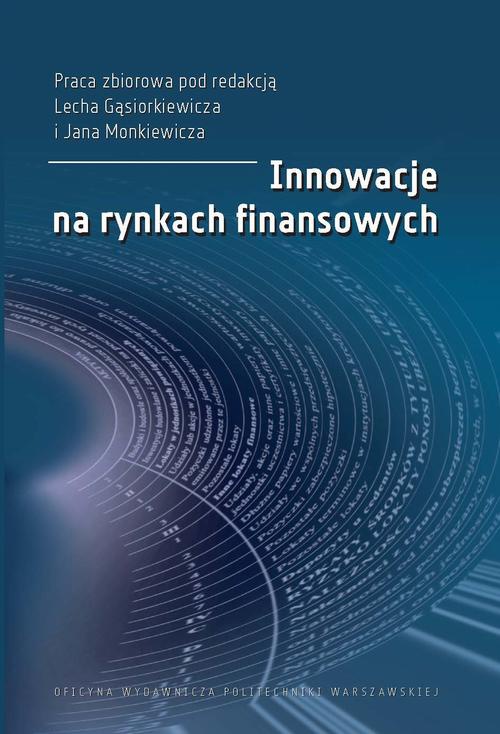 Обложка книги под заглавием:Innowacje na rynkach finansowych
