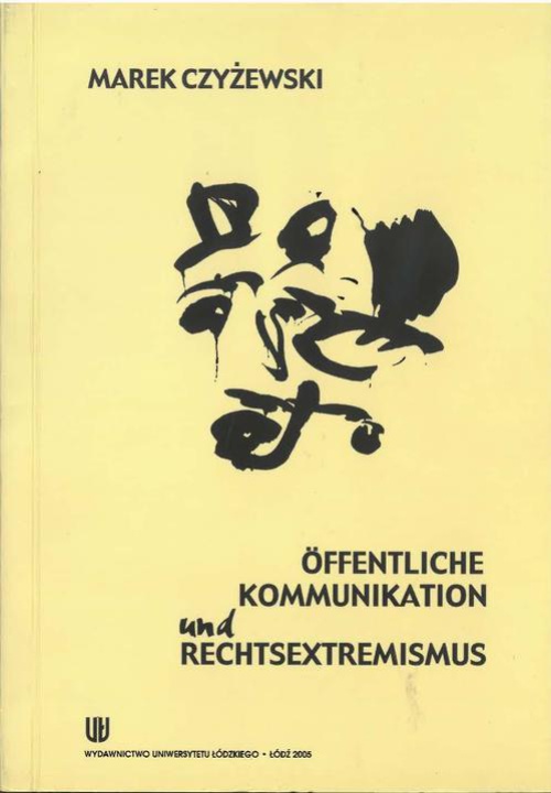 Обложка книги под заглавием:Öffentliche Kommunikation und Rechtsextremismus