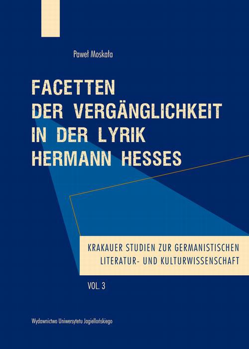 Okładka:Facetten der Vergänglichkeit in der Lyrik Hermann Hesses 