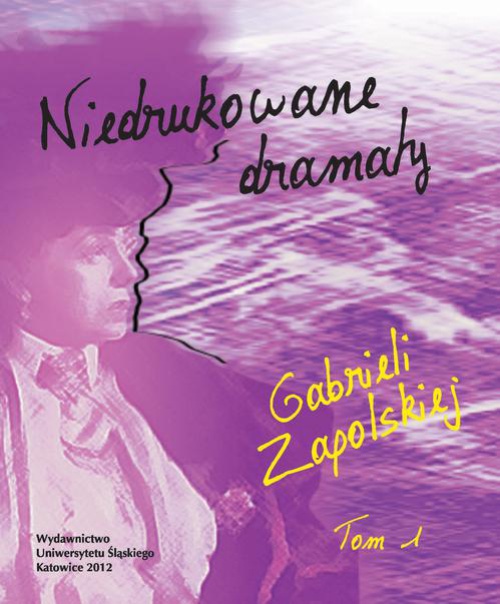Okładka:Niedrukowane dramaty Gabrieli Zapolskiej. T. 1: „Nerwowa awantura” oraz „Pariasy”. T. 2: „Carewicz” i „Asystent” 