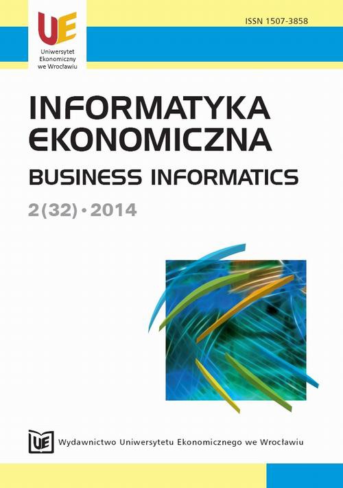 The cover of the book titled: Informatyka Ekonomiczna 2(32)