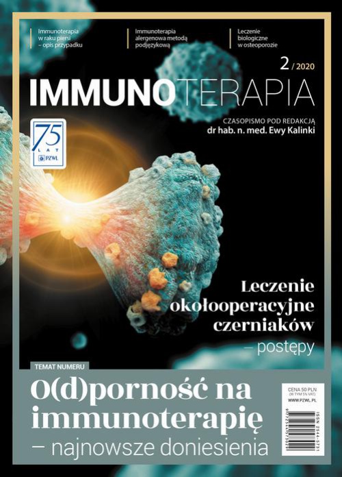Okładka książki o tytule: Immunoterapia 2/2020