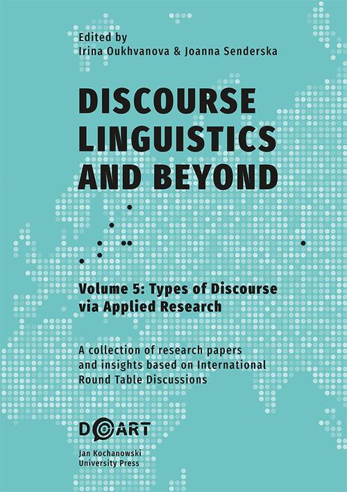 The cover of the book titled: Discourse Linguistics and Beyond, vol. 5, Types of Discourse via Applied Research