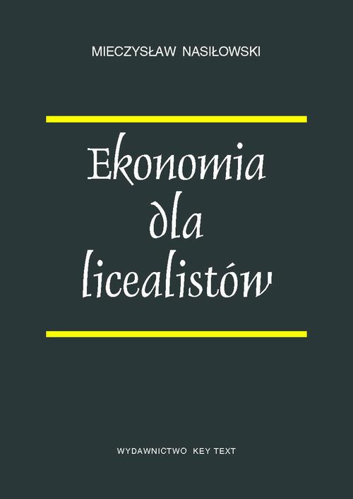 Обложка книги под заглавием:Ekonomia dla licealistów