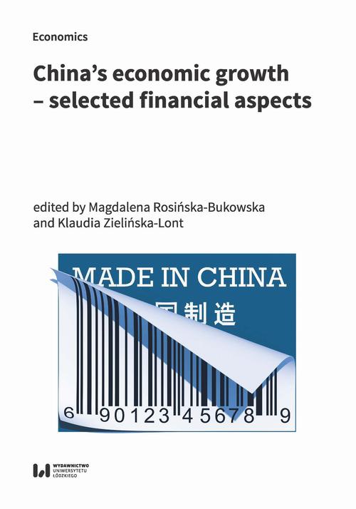 The cover of the book titled: China’s economic growth – selected financial aspects