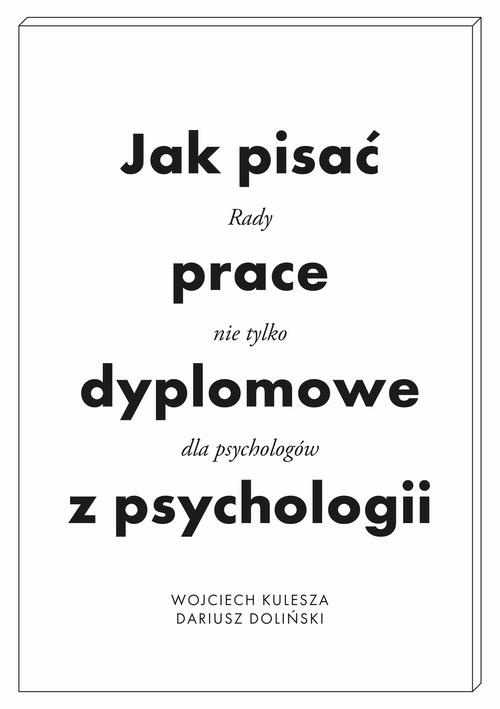 The cover of the book titled: Jak pisać prace dyplomowe z psychologii