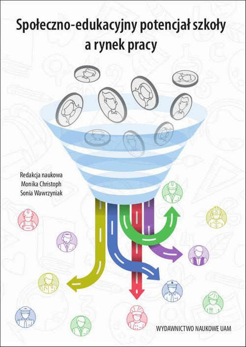 Обложка книги под заглавием:Społeczno-edukacyjny potencjał szkoły a rynek pracy
