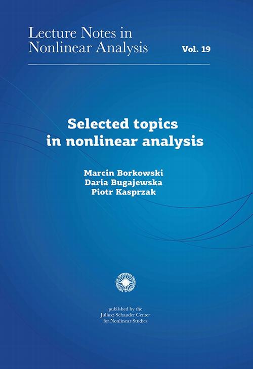 Okładka:Selected topics in nonlinear analysis 