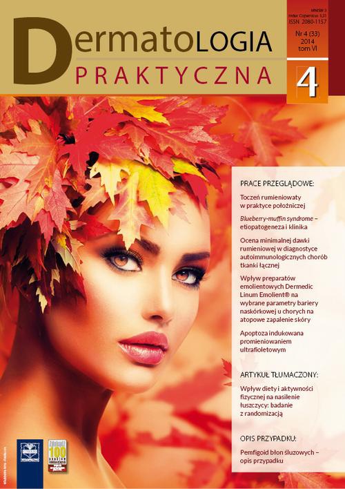 Okładka książki o tytule: Dermatologia Praktyczna 4/2014