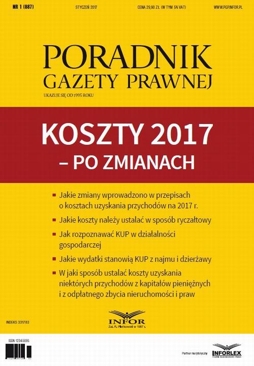 Okładka książki o tytule: PGP 1/2017 Koszty 2017 – po zmianach