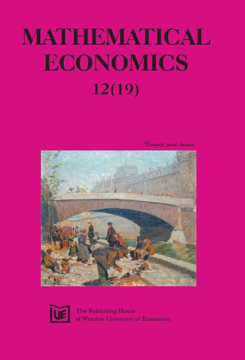 Okładka książki o tytule: Mathematical Economics 12(19)