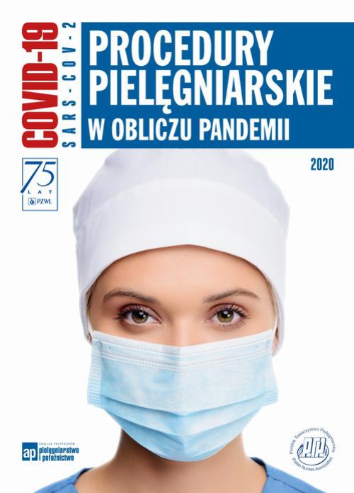 Обложка книги под заглавием:Procedury pielęgniarskie w obliczu pandemii