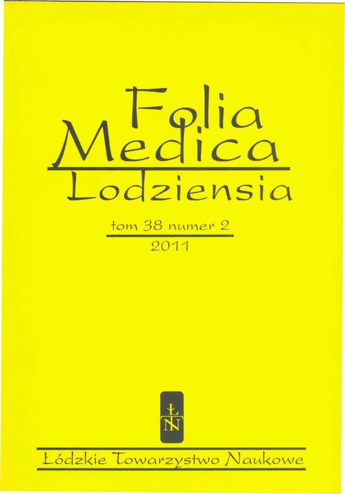 Okładka książki o tytule: Folia Medica Lodziensia t. 38 z. 2/2011