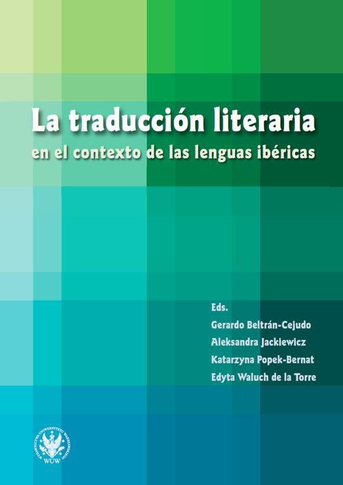 The cover of the book titled: La traducción literaria en el contexto de las lenguas ibéricas
