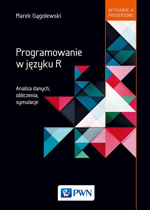 The cover of the book titled: Programowanie w języku R.