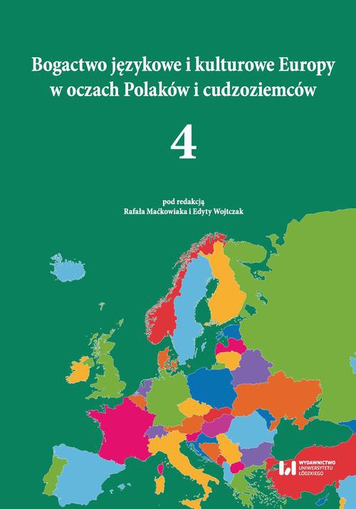Обложка книги под заглавием:Bogactwo językowe i kulturowe Europy w oczach Polaków i cudzoziemców