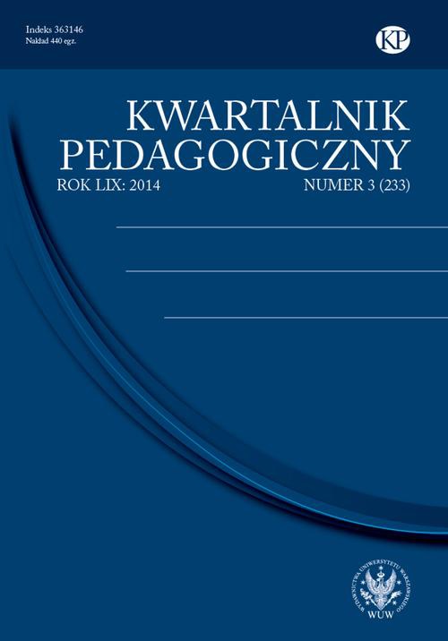 Okładka książki o tytule: Kwartalnik Pedagogiczny 2014/3 (233)