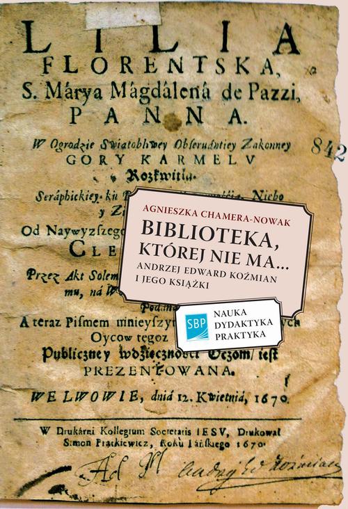 Обложка книги под заглавием:Biblioteka której nie ma
