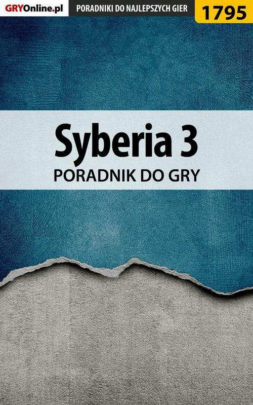 Okładka:Syberia 3 - poradnik do gry 
