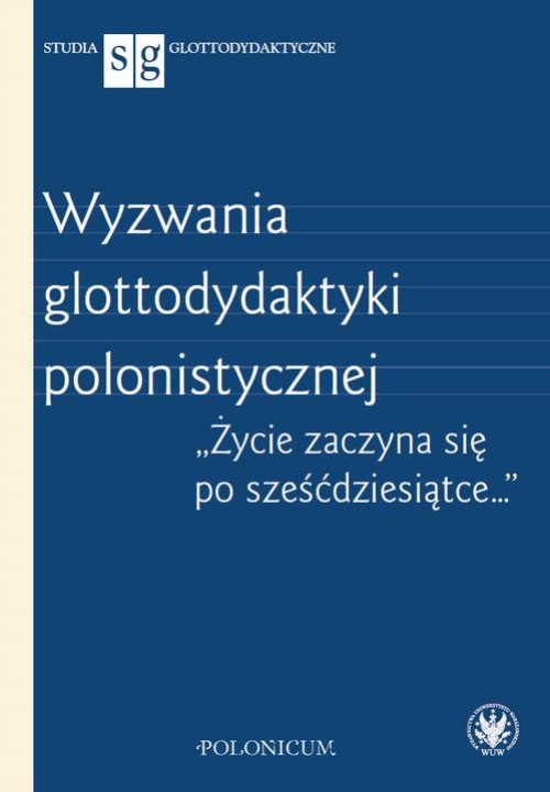 Okładka:Wyzwania glottodydaktyki polonistycznej 