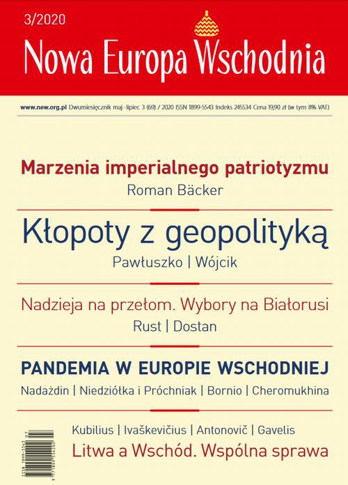 The cover of the book titled: Nowa Europa Wschodnia 3/2020