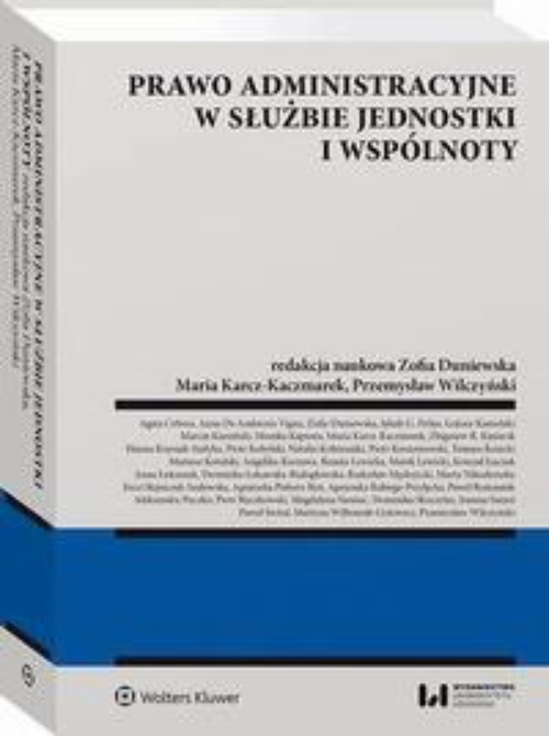 The cover of the book titled: Prawo administracyjne w służbie jednostki i wspólnoty