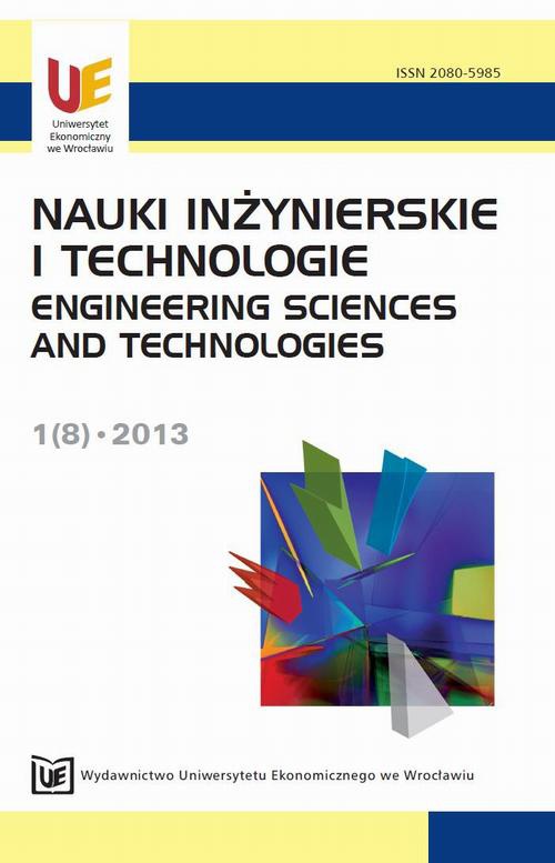 Okładka książki o tytule: Nauki Inżynierskie i Technologie 1(8)