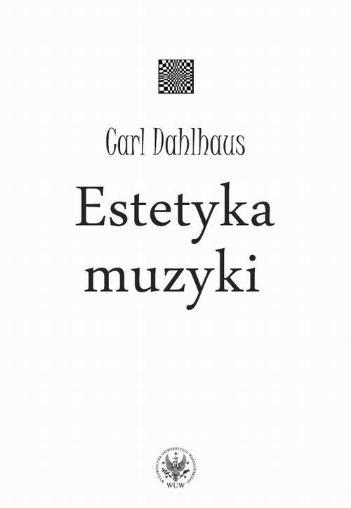 Обкладинка книги з назвою:Estetyka muzyki