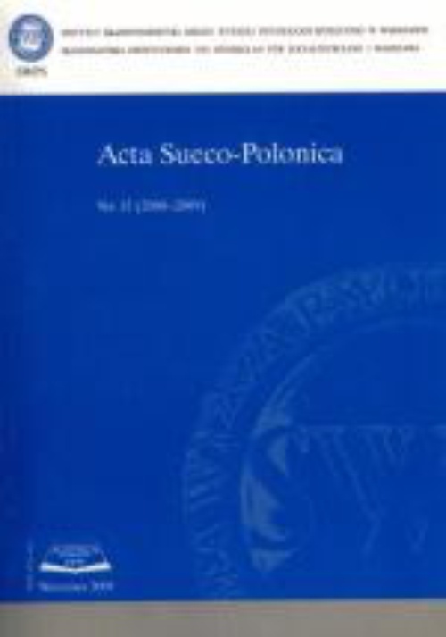 Okładka książki o tytule: Acta Sueco-Polonica nr 15 (2008-2009)