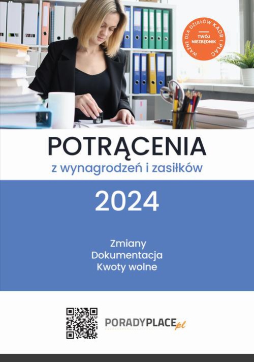 Обкладинка книги з назвою:Potrącenia z wynagrodzeń i zasiłków 2024