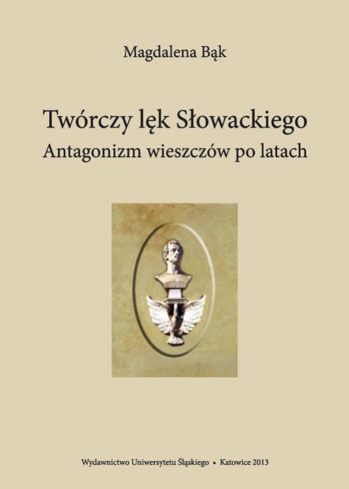 Обложка книги под заглавием:Twórczy lęk Słowackiego