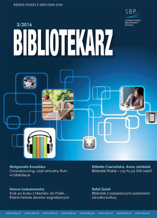 The cover of the book titled: Bibliotekarz 3/2016