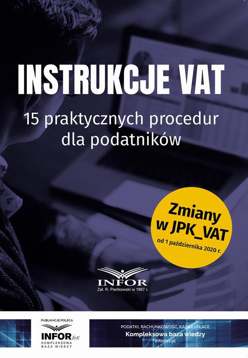 The cover of the book titled: Instrukcje VAT
