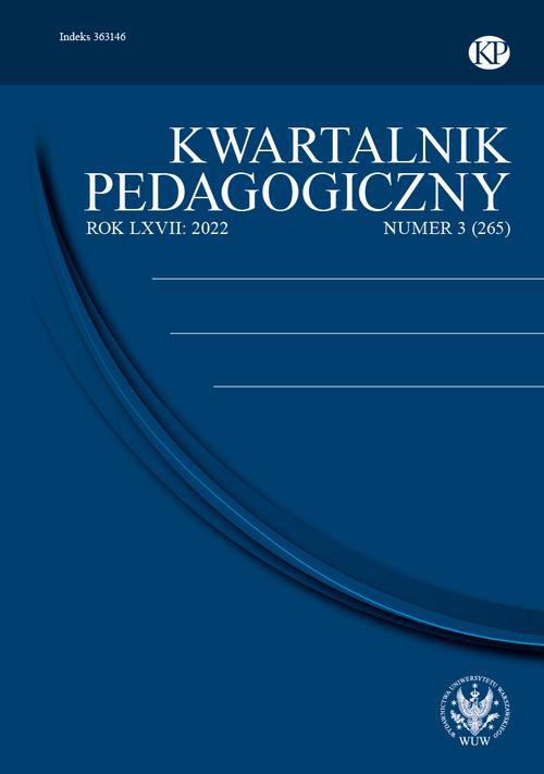 Okładka książki o tytule: Kwartalnik Pedagogiczny 2022/3 (265)