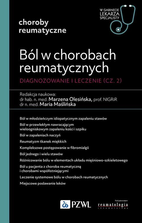 The cover of the book titled: Ból w chorobach reumatycznych. Diagnozowanie i leczenie. Cz. 2