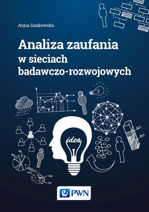 Обложка книги под заглавием:Analiza zaufania w sieciach badawczo-rozwojowych