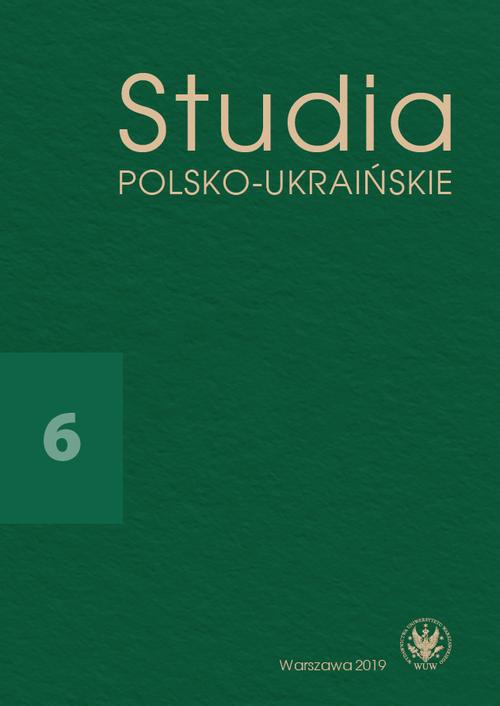 Okładka książki o tytule: Studia Polsko-Ukraińskie 2019/6