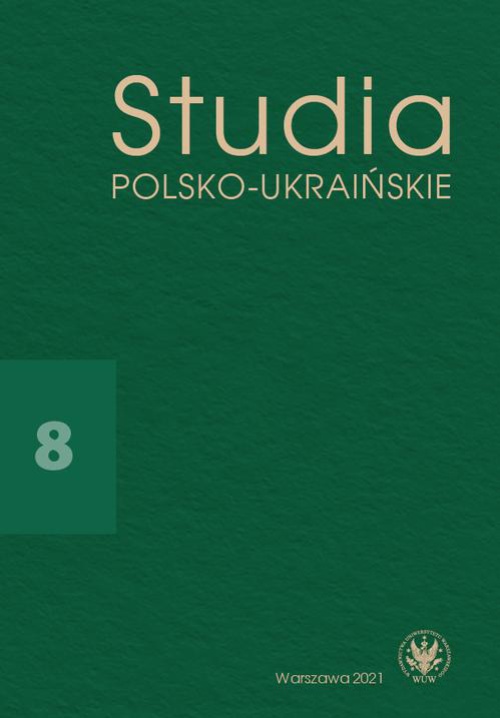 Okładka książki o tytule: Studia Polsko-Ukraińskie 2021/8
