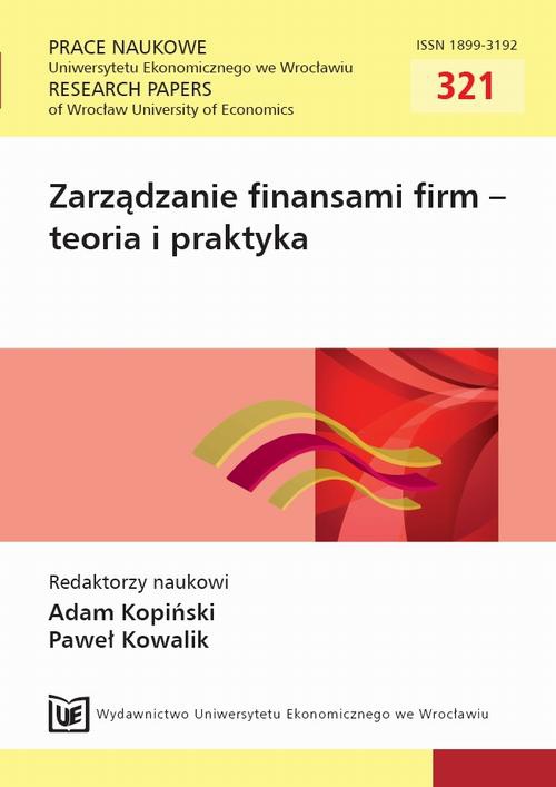 Okładka książki o tytule: Zarządzanie finansami firm - teoria i praktyka. PN 321