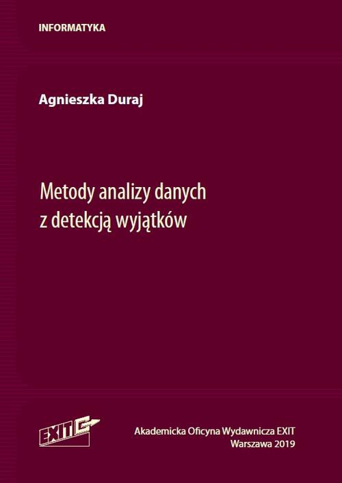 Okładka książki o tytule: Metody analizy danych z detekcją wyjątków