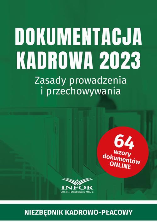 Okładka książki o tytule: Dokumentacja Kadrowa 2023