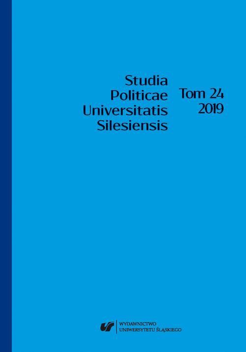 The cover of the book titled: „Studia Politicae Universitatis Silesiensis”. T. 24