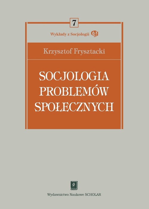 Обложка книги под заглавием:Socjologia problemów społecznych
