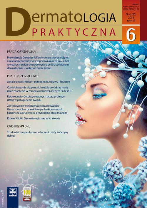 Okładka książki o tytule: Dermatologia Praktyczna 6/2014