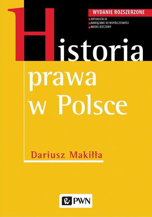 Okładka książki o tytule: Historia prawa w Polsce