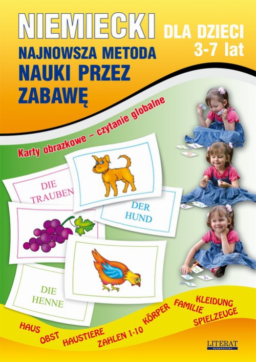 Okładka:Niemiecki dla dzieci 3-7 lat. Najnowsza metoda nauki przez zabawę 