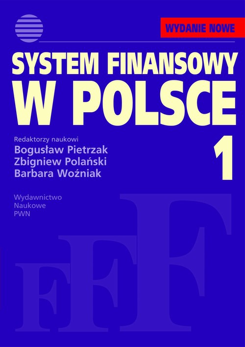 Обложка книги под заглавием:System finansowy w Polsce, t. 1